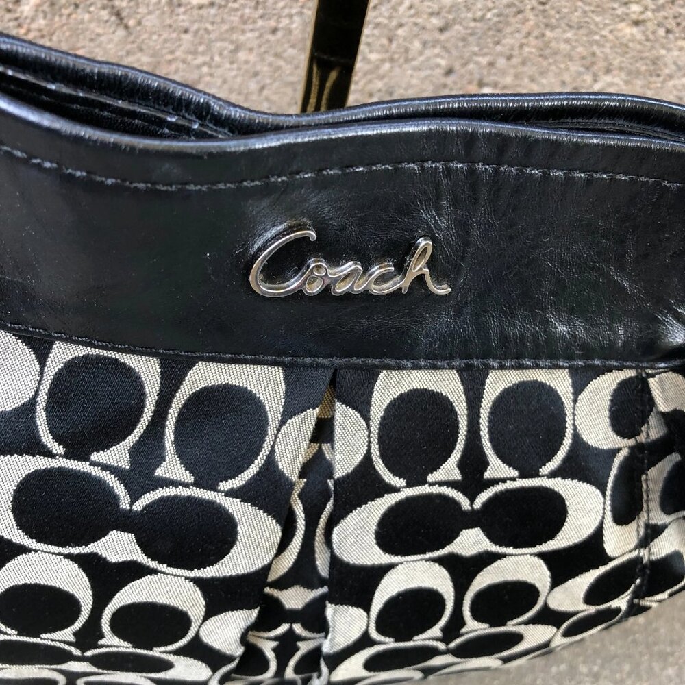 COACH Ashley Signature Purse Convertible Crossbody Shoulder Bag Monogram F17599 - Picture 4 of 11
